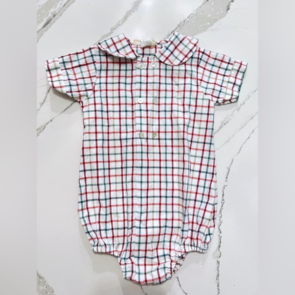 Hannah Kate Boy Plaid Bubble 3T